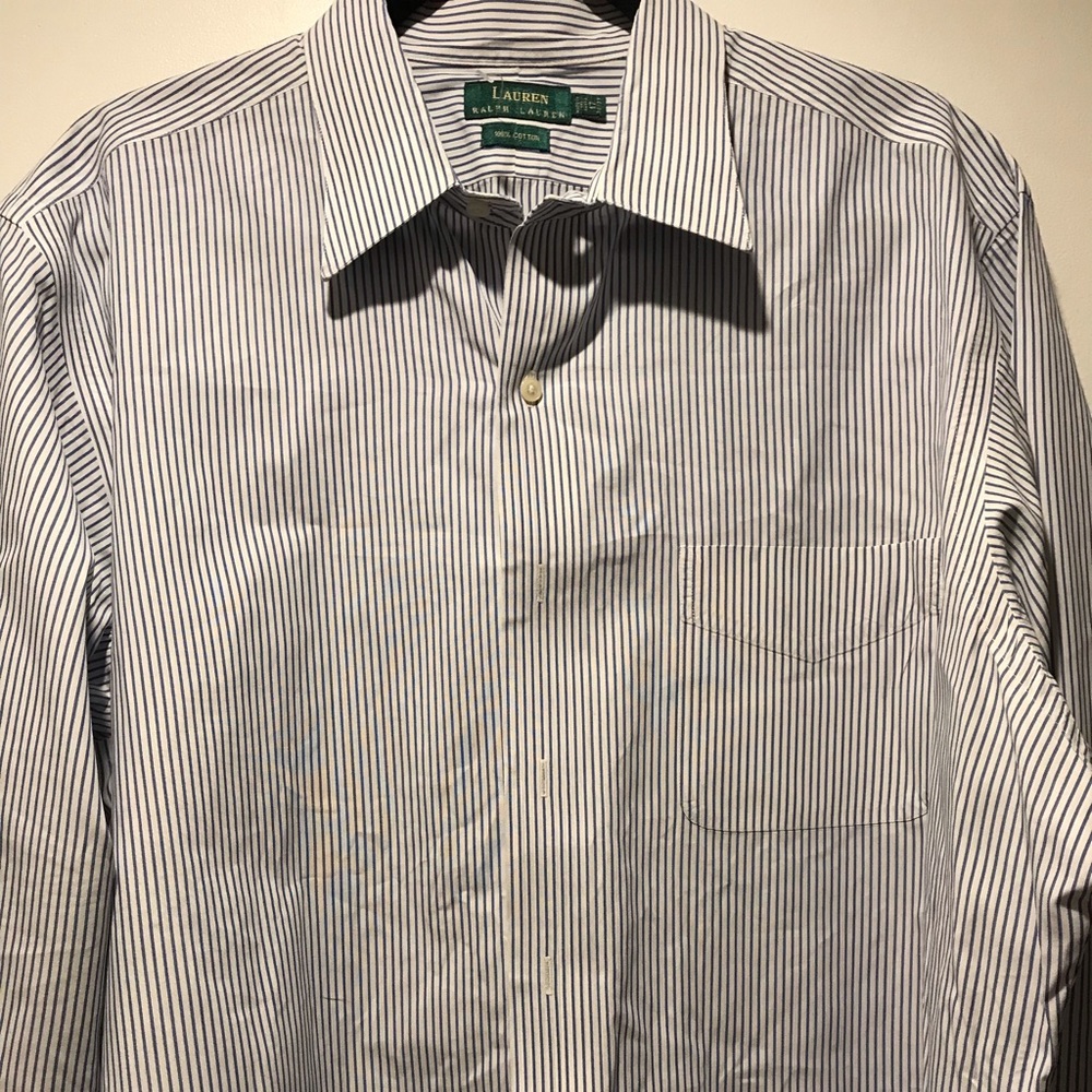 Ralph Lauren SZ 17 button up dress shirt